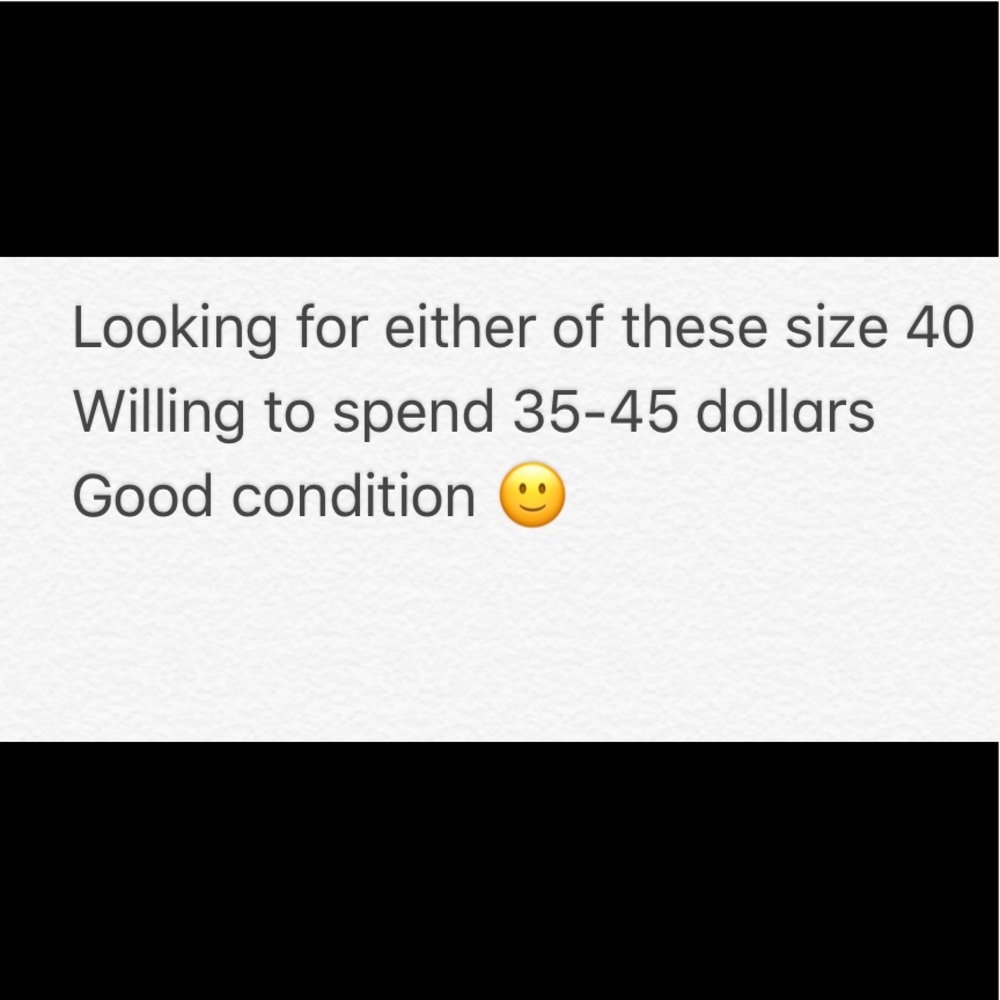 (NOT SELLING) ISO either of these
